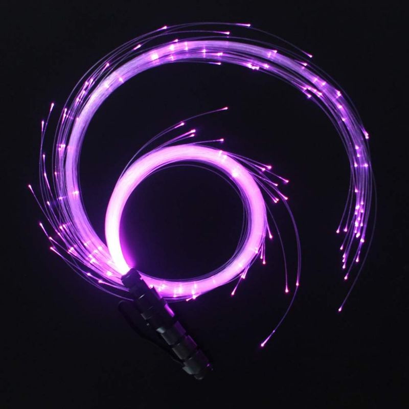 Photo 1 of CHINLY LED Fiber Optic Whip Dance Space Whip Super Bright Light 40 Color Effect Mode 360° Swivel for Dancing, Parties, Light Shows, EDM Music Festivals