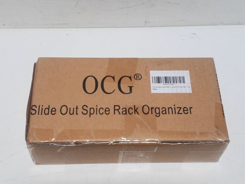 Photo 2 of OCG Pull Out Spice Rack Organizer?4.9" W x 10" D x 2.7" H? for Cabinet, Slide Out Seasoning Organizer Fits Spices, Sauces, Cans etc 4.9"W10"D,1 TIER