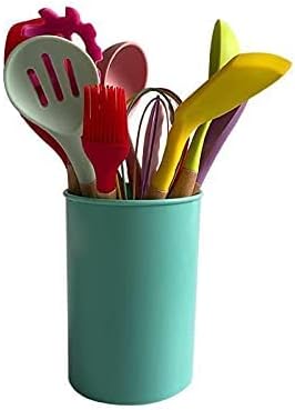 Photo 1 of MULTICOLOR SILICONE UTENSIL SET WITH PLASTIC HOLDER -12PC 