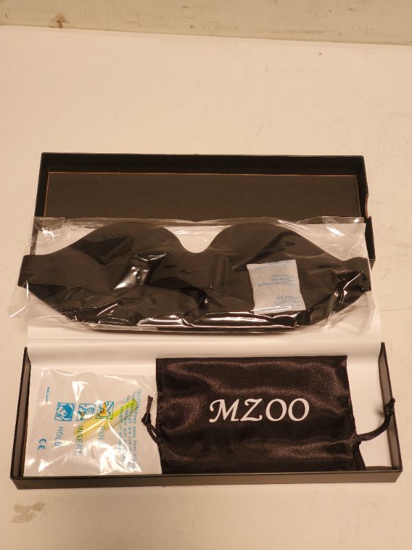 Photo 3 of Mzoo Sleep Eye Mask for Men Women, 3D Contoured Cup Sleeping Mask & Blindfold