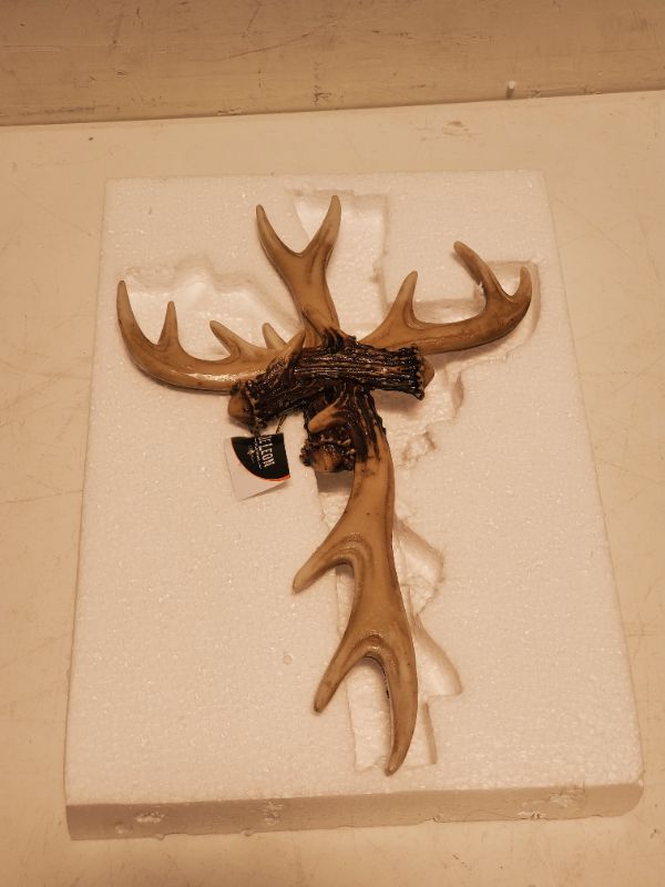 Photo 1 of Rustic Deer Antler Wall Cross Lodge Cabin Decor