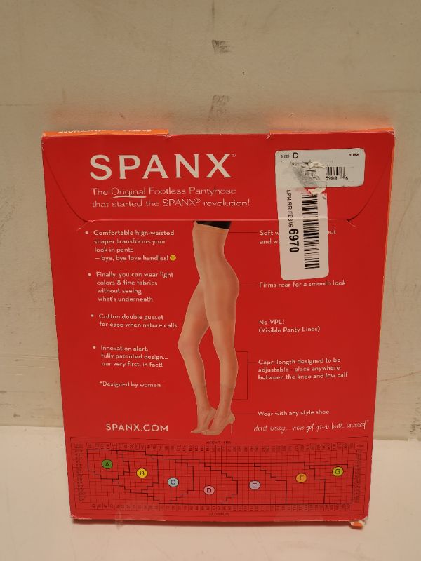 Photo 3 of Spanx Original Footless Shaper Nude Women's Size D