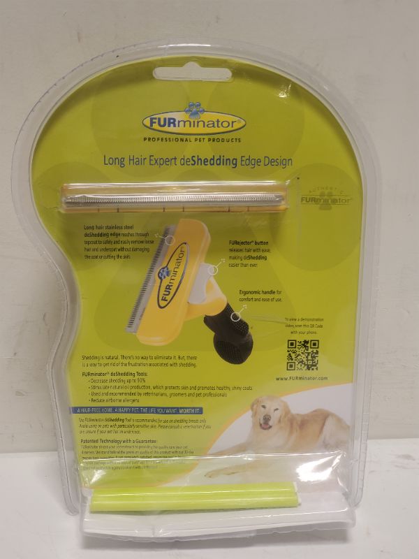 Photo 3 of Furminator Long Hair Deshedding Tool for Dogs Large