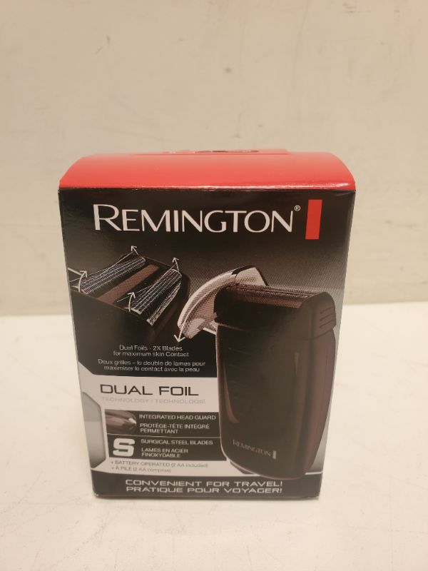 Photo 2 of Remington TF70CDN Battery-Operated Foil Travel Shaver, Men's Electric Razor, Electric Shaver, Black travel foil shaver