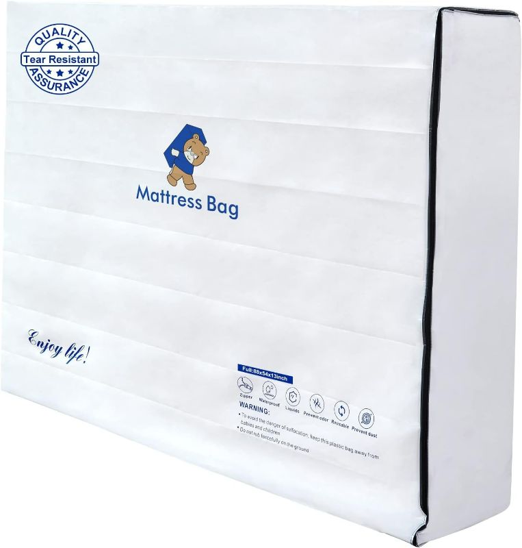 Photo 1 of Mattress Bags for Moving and Storage ,Waterproof Zippered Mattress Bag - UNKNOWN SIZE 