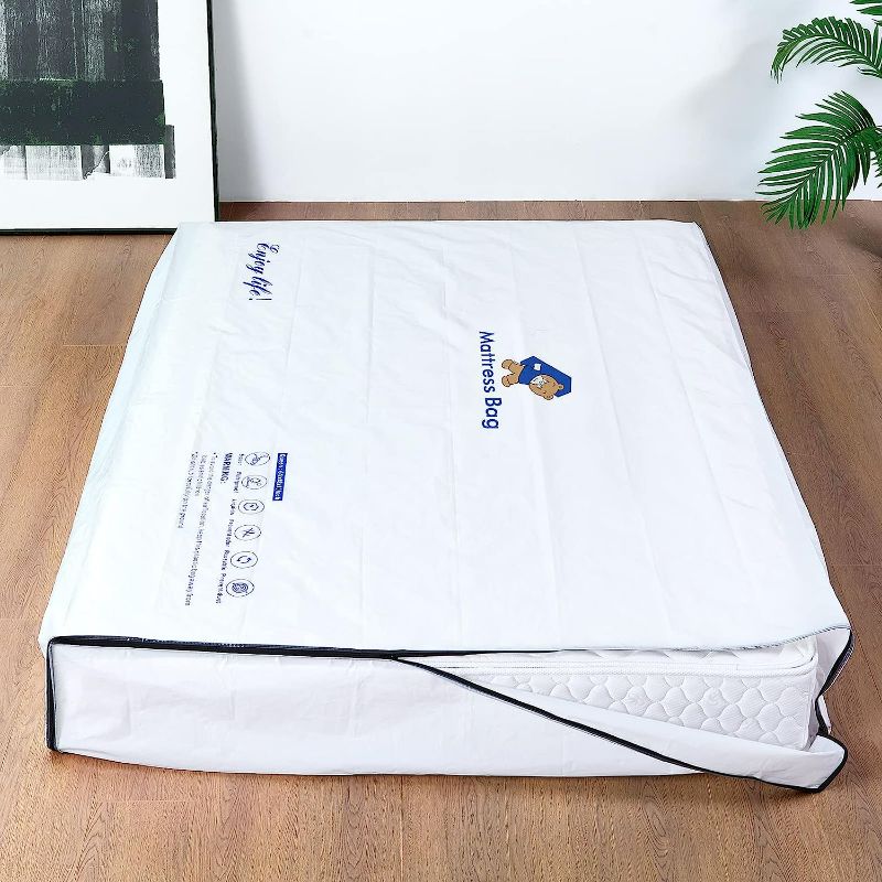 Photo 2 of Mattress Bags for Moving and Storage ,Waterproof Zippered Mattress Bag - UNKNOWN SIZE 