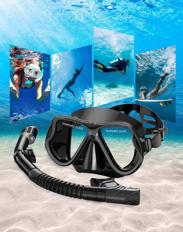 Photo 1 of BODY+ SNORKEL MASK SET - BLACK