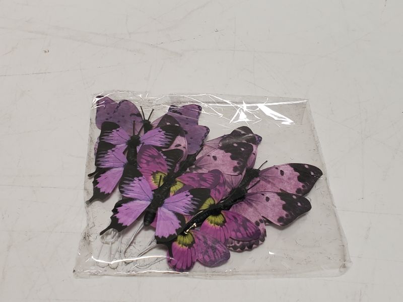 Photo 3 of naudassods 12 Pack Butterfly Decorations, DIY 3D Butterfly Stakes Decor, 2 Sizes of Butterfly Ornament for Home Fake Flower Floral Supplies Tea Party Wedding Easter Christmas Spring Fall.