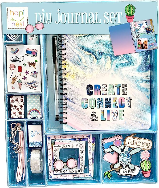 Photo 1 of Hapi nest Diy Journal Set for Girls Gifts Ages 8 9 10 11 12 13 Years Old and Up