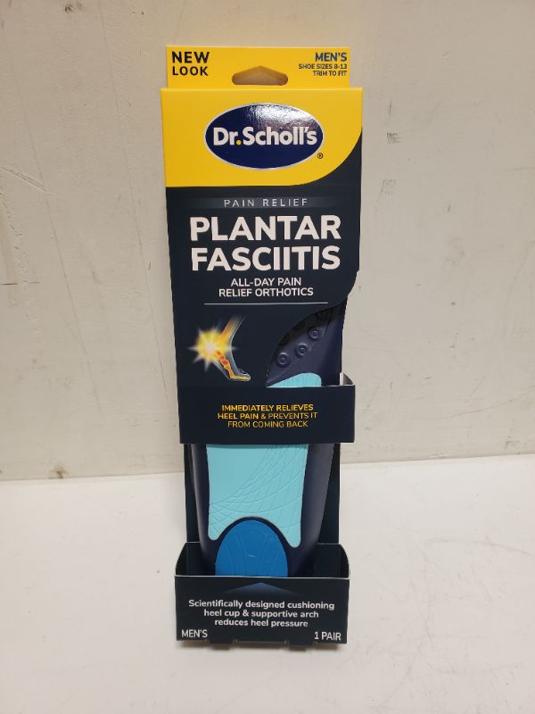 Photo 2 of Dr. Scholl's Pain Relief Plantar Fasciitis Orthotics MENS 8-13 TRIM TO FIT