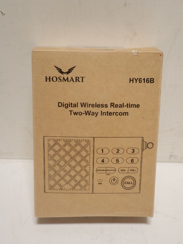 Photo 4 of Hosmart Full Duplex Wireless Intercom System, Two -Way Communication for Home and Office?Hands Free, Portable intercom, with Crystal Clear Sound, 1000 feet Range?3 Packs