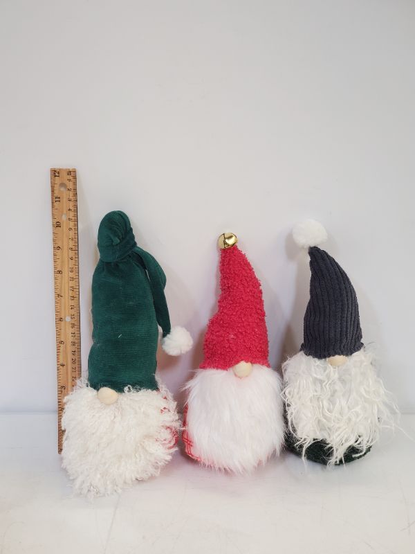 Photo 2 of PLUSH GNOMES - SET OF 3 - MULTICOLOR