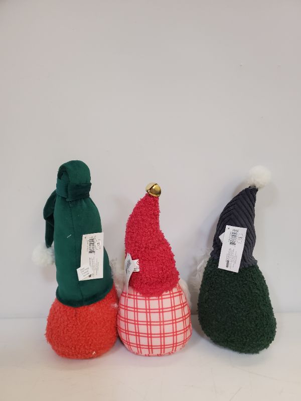 Photo 3 of PLUSH GNOMES - SET OF 3 - MULTICOLOR