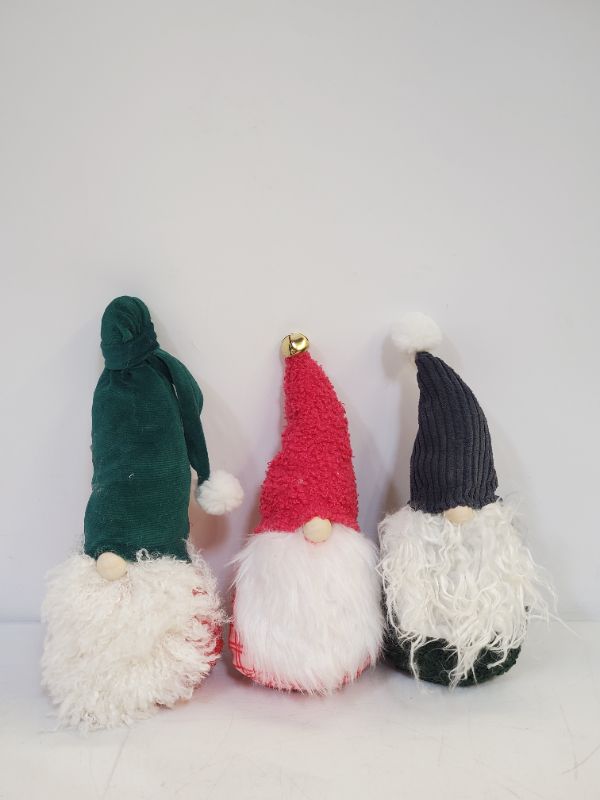 Photo 1 of PLUSH GNOMES - SET OF 3 - MULTICOLOR