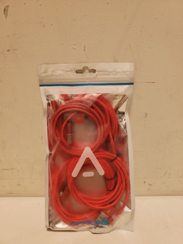Photo 3 of Magnetic Charging USB Cable-Red 4-Pack-ANMONE