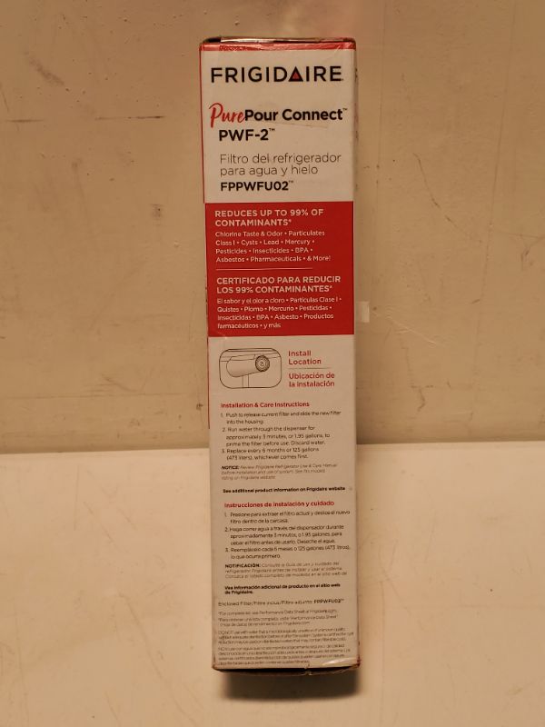 Photo 3 of Frigidaire PurePour Connect PWF-2 Water & Ice Refrigerator Filter