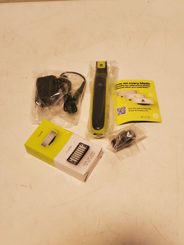Photo 2 of Philips Norelco OneBlade Hybrid Electric Trimmer and Shaver