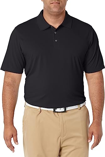 Photo 1 of Amazon Essentials Men's Regular-Fit Golf Polo Shirt -BLACK - SIZE XL 