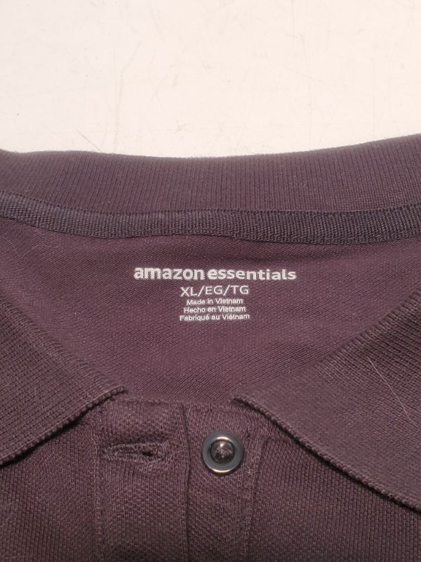 Photo 3 of Amazon Essentials Men's Regular-Fit Golf Polo Shirt -BLACK - SIZE XL 