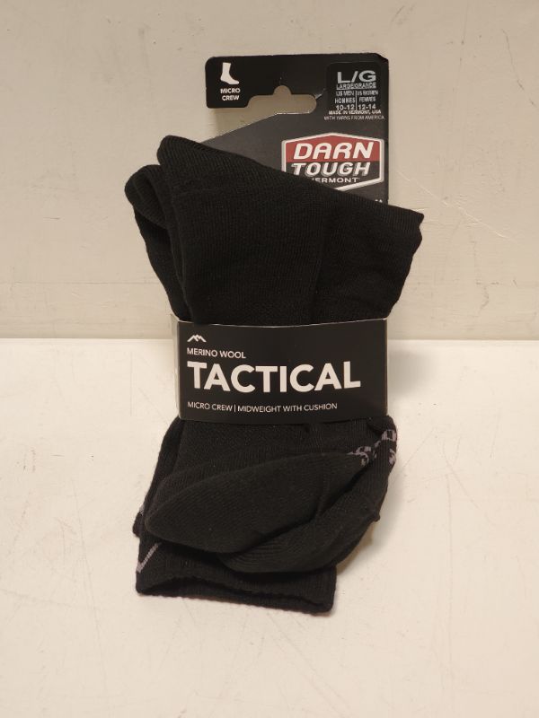 Photo 2 of Darn Tough Tactical Micro Crew Cushion Sock Black Large