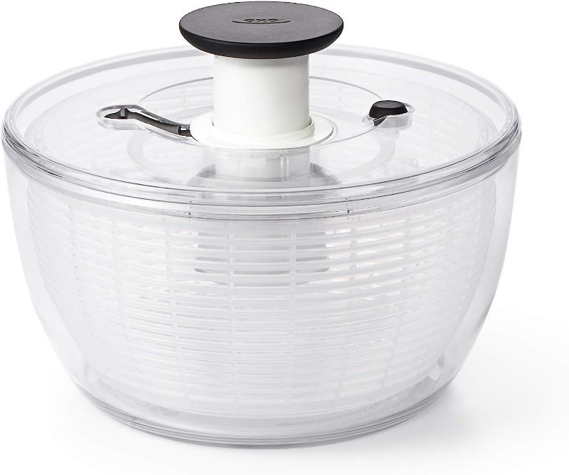 Photo 1 of OXO Good Grips Large Salad Spinner - 6.22 Qt. - Black