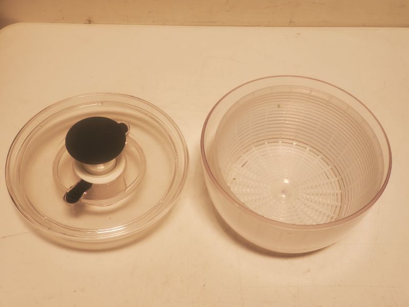 Photo 4 of OXO Good Grips Large Salad Spinner - 6.22 Qt. - Black