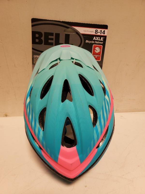 Photo 2 of Bell Axle Youth Bike Helmet Blue Tigris