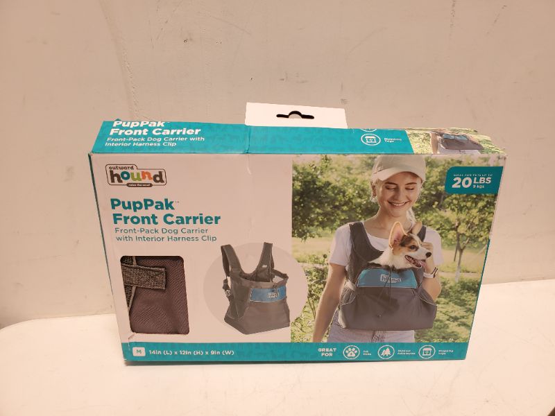 Photo 2 of Outward Hound PupPak Dog Front Carrier, Medium, Blue PupPak Front Carrier 