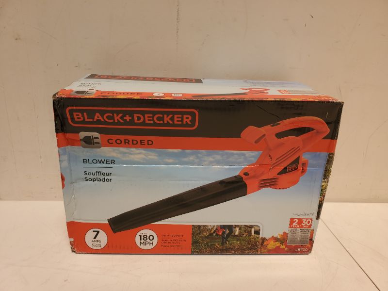 Photo 2 of BLACK+DECKER Electric Leaf Blower, 7-Amp