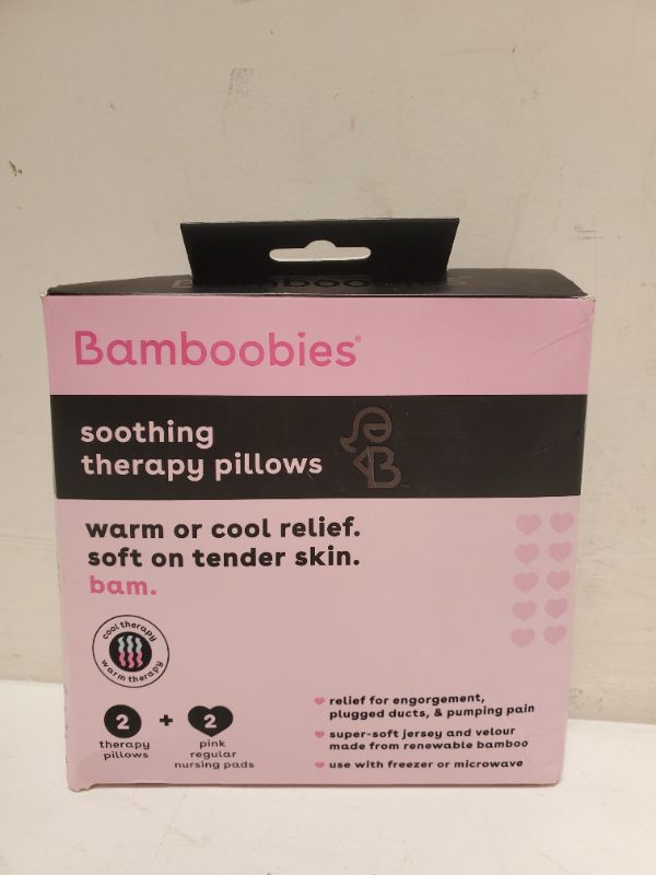 Photo 2 of Bamboobies Soothing Nursing Pillows with Flaxseed, Heating Pad or Cold Compress for Breastfeeding 2 Count (Pack of 1)