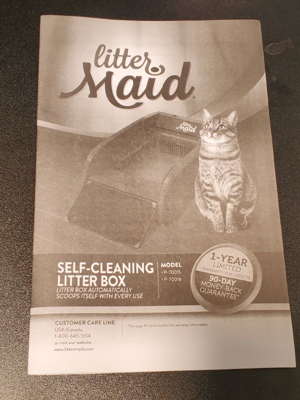 Photo 3 of LitterMaid Single Cat Self-Cleaning Litter Box, Blue
