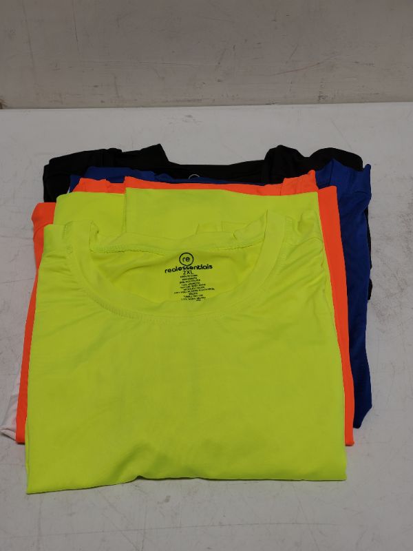 Photo 3 of SET OF 5 - Dry-Fit Moisture Wicking Active Athletic Performance Short-Sleeve T-Shirt - MENS 2XL 