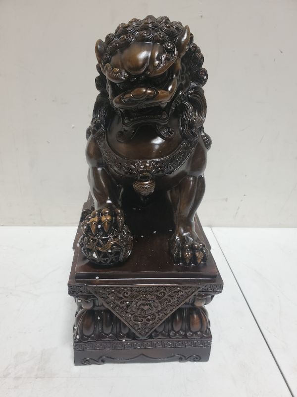 Photo 4 of BOYULL Large Size Wealth Prosperity Fu Foo Dog Guardian Lion Statues,Best Housewarming Congratulatory Decor to Ward Off Evil Energy, Feng Shui Decor
