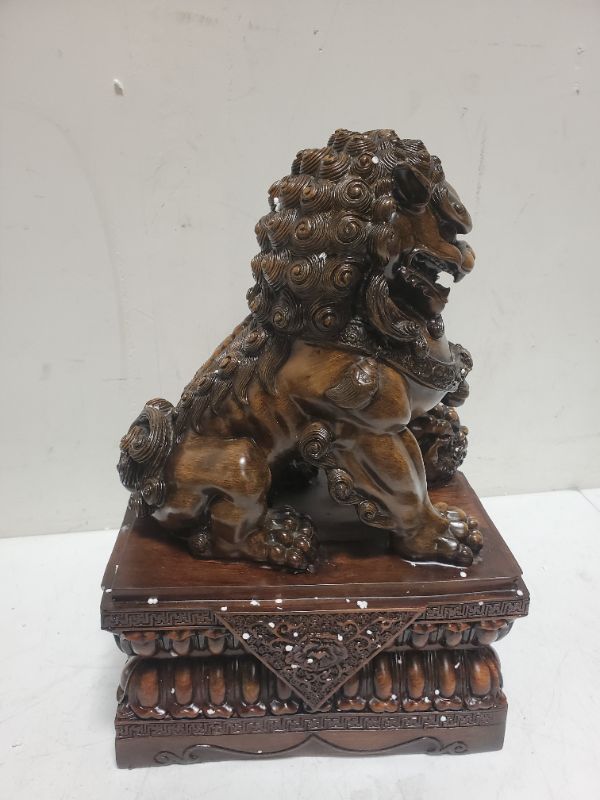Photo 6 of BOYULL Large Size Wealth Prosperity Fu Foo Dog Guardian Lion Statues,Best Housewarming Congratulatory Decor to Ward Off Evil Energy, Feng Shui Decor
