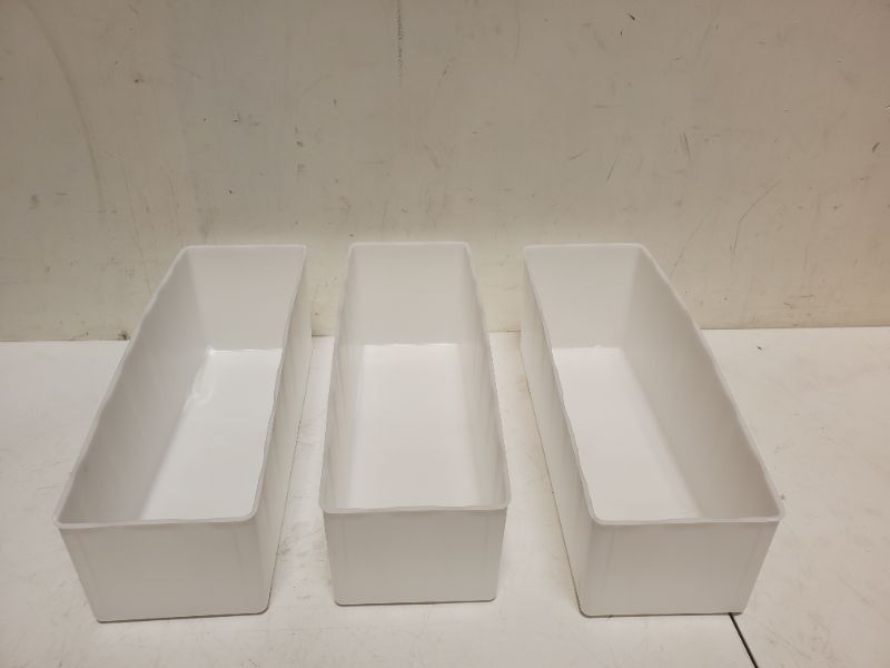 Photo 1 of SET OF 3 - WHITE WACO BINS - 6" X 18"  
