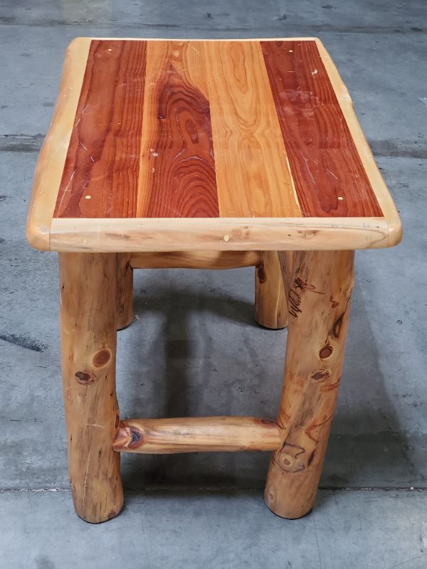 Photo 2 of Cedar Lodge Table - 36"L X 24"W X 30"H