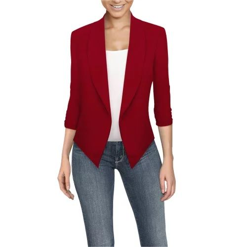 Photo 2 of HYBRID COMPANY Womens Casual Work  Blazer -  JK1132X RED-  3X