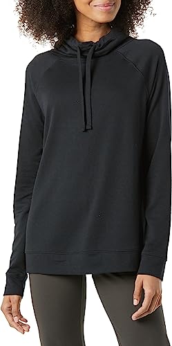 Photo 1 of Amazon Essentials Women's Studio Terry Funnel Neck Sweatshirt -  Black-  M