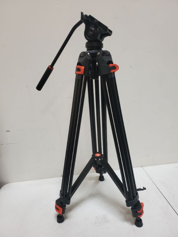 Photo 7 of 1COUNT COMAN DV100 - Heavy Duty Tripod Professional Video Tripod Aluminium 72inch with 360 Degree Fluid Head for Canon Nikon DSLR Camcorder Cameras