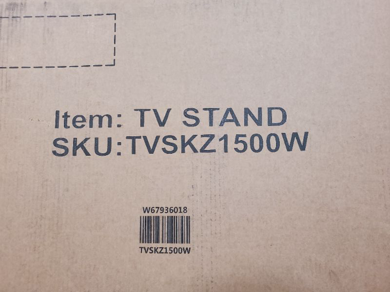 Photo 5 of TV500 White TV STAND SKU: TVSKZ1500W