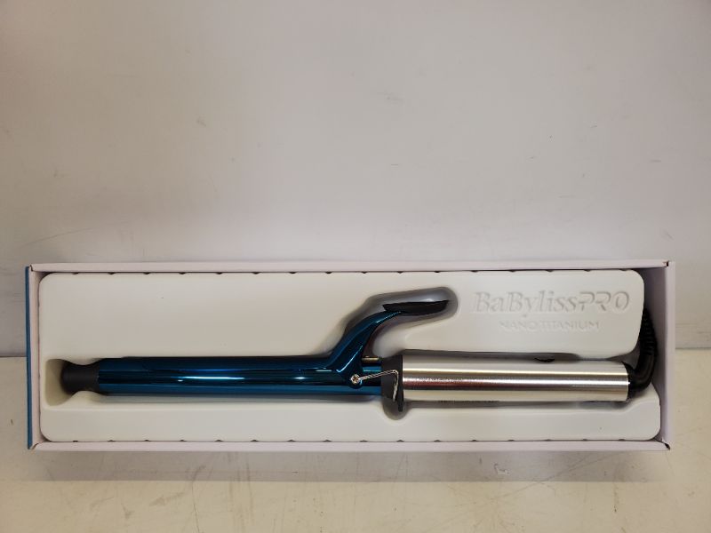 Photo 1 of BaBylissPRO Nano Titanium Extended Barrel Curling Iron 1 inch