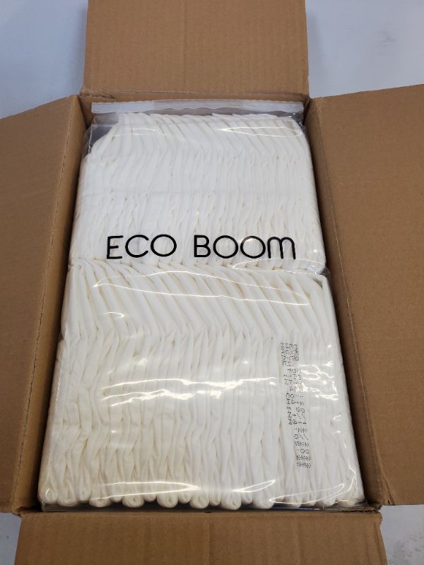 Photo 4 of ECO BOOM Diapers, Baby Bamboo Viscose Diapers, Eco-Friendly Natural Soft Disposable Nappies for Infant, Size 0 Suitable for up to 7 lbs (Newborn - 80 Count) Size 0 (80 Diapers)