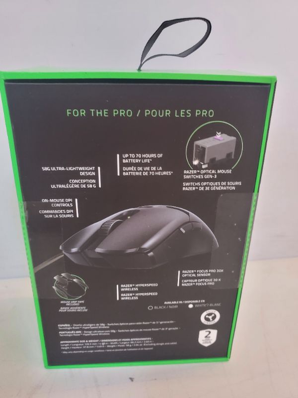 Photo 3 of *BRAND NEW * Razer Viper V2 Pro HyperSpeed Wireless Gaming Mouse: 58g Ultra-Lightweight - Optical Switches Gen-3-30K Optical Sensor - On-Mouse DPI Controls - 80hr Battery - USB Type C Cable Included - Black