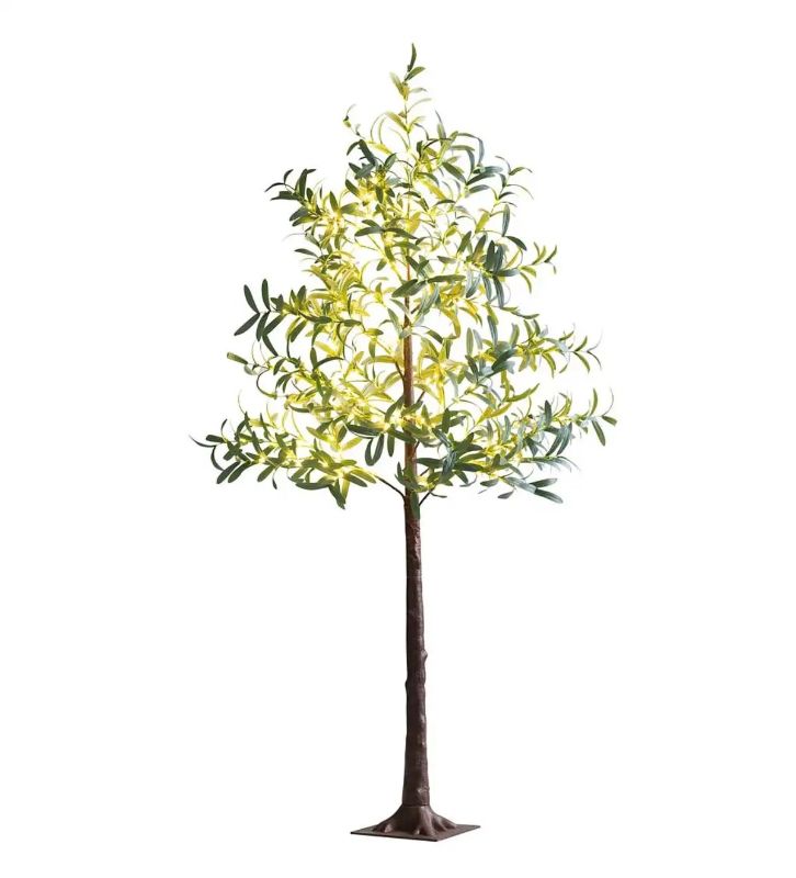 Photo 2 of Indoor/ Outdoor Faux Lighted Olive Tree, 5' - Natural ***READ NOTES ***