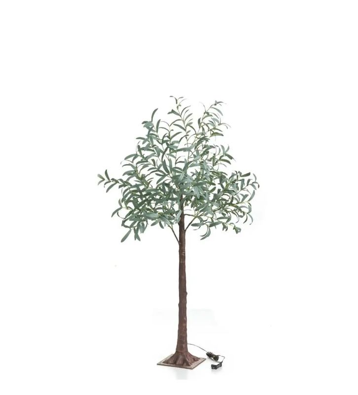 Photo 1 of Indoor/ Outdoor Faux Lighted Olive Tree, 5' - Natural ***READ NOTES ***