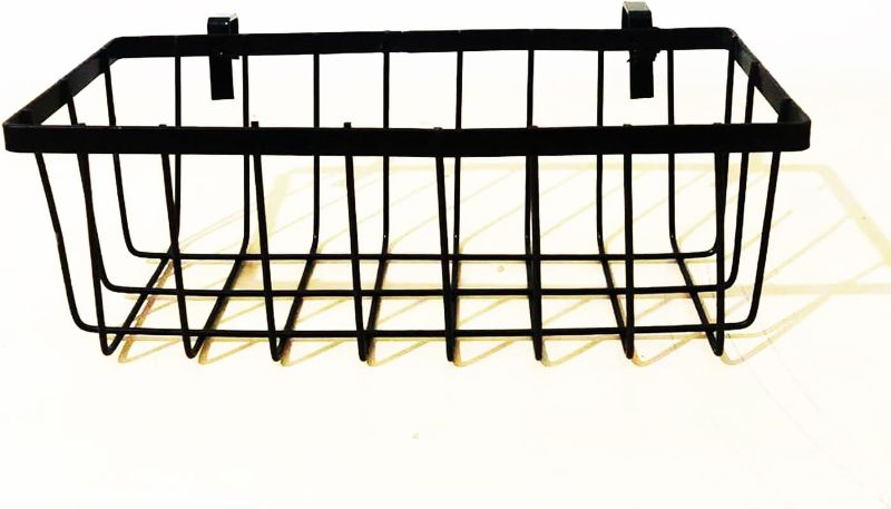 Photo 1 of 2 PC - Mesh Wire Basket Hook Basket -black 