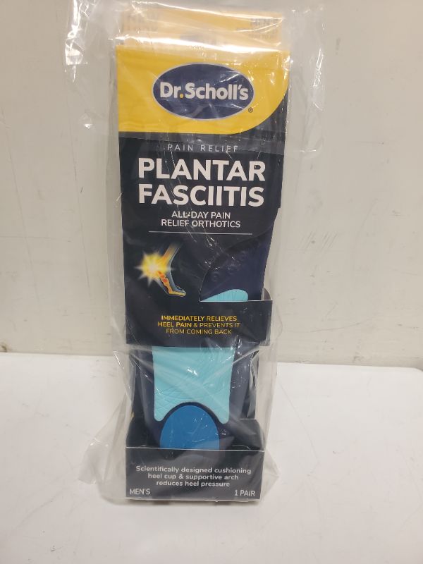 Photo 3 of PACK OF 2  - Dr. Scholl’s Plantar Fasciitis Pain Relief Orthotics for Men's Trim to Fit: 8-13 Men's Size 8-13 