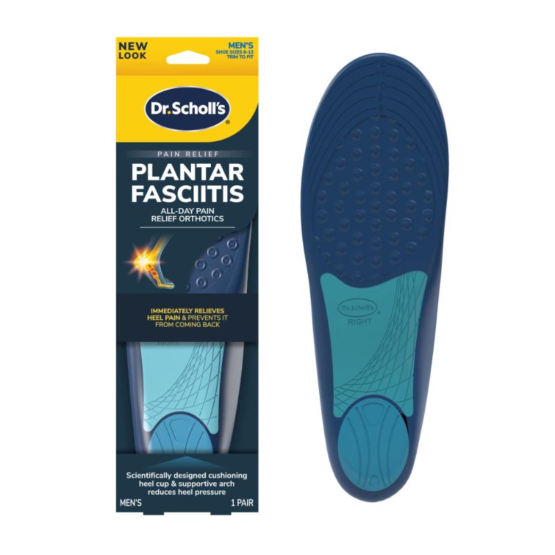 Photo 1 of PACK OF 2  - Dr. Scholl’s Plantar Fasciitis Pain Relief Orthotics for Men's Trim to Fit: 8-13 Men's Size 8-13 