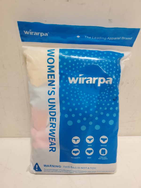 Photo 2 of Wirarpa Women's Cotton Underwear High Waist Briefs Panties Full Coverage Underpants 5 Pack  - 2XL 