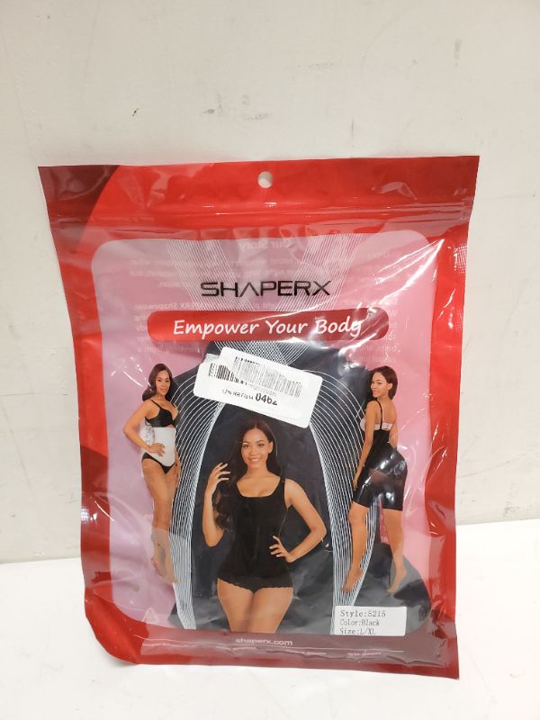 Photo 2 of SHAPERX Bodysuit for Women Tummy Control Shapewear Seamless Sculpting Thong Body Shaper Large-X-Large Black Thong